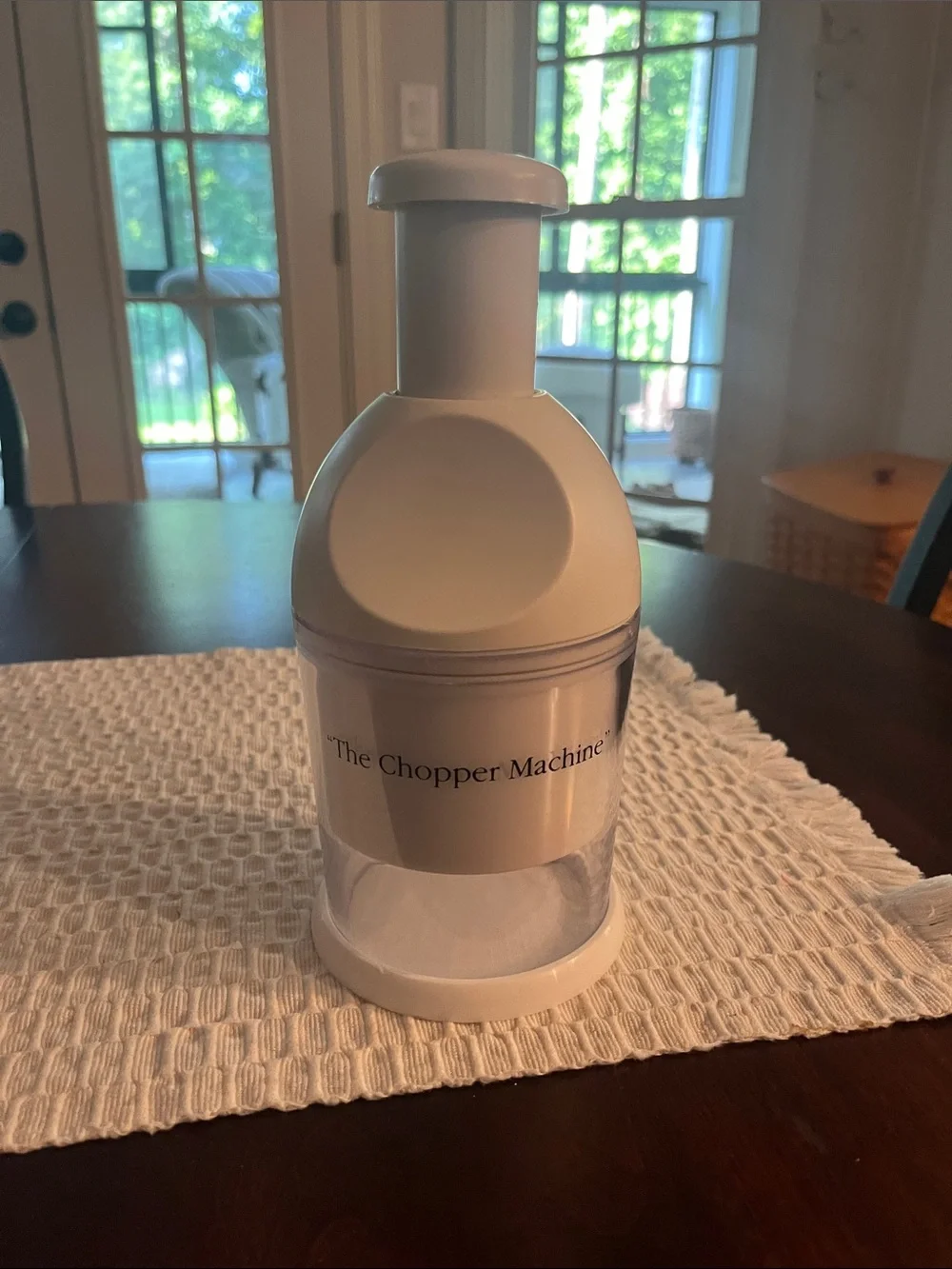 White Handheld Food Chopper